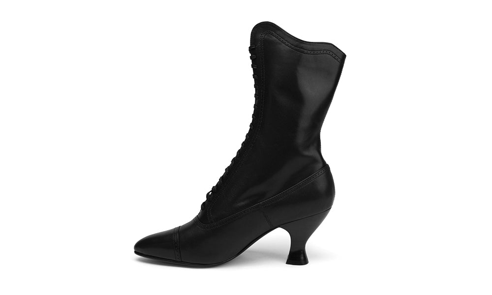 Edith Edwardian Boots (Black)