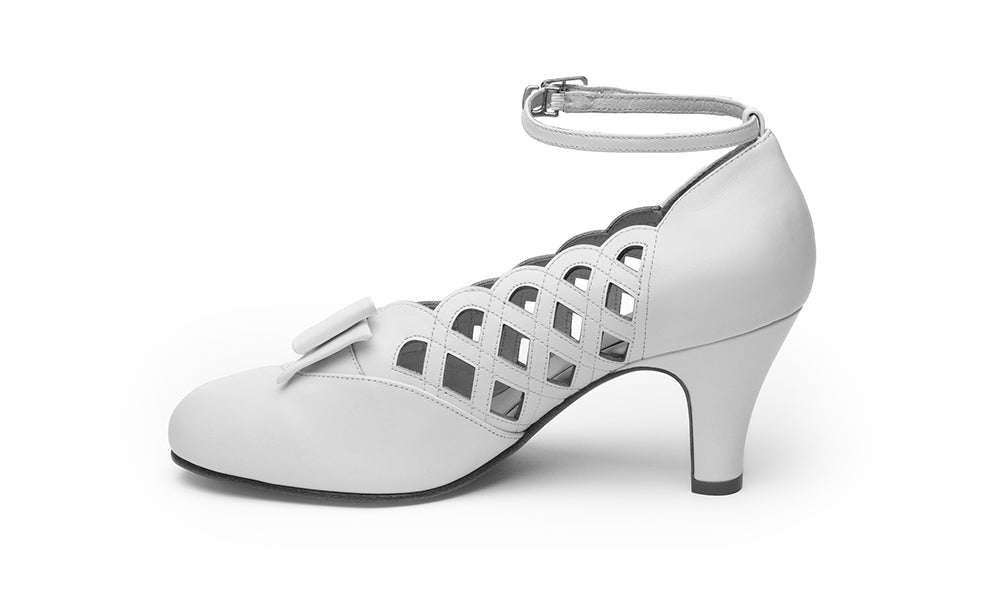 Jessie Vintage Pumps Wide (Soft Ivory)