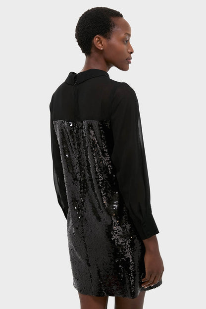 Black Sequin Josie Dress