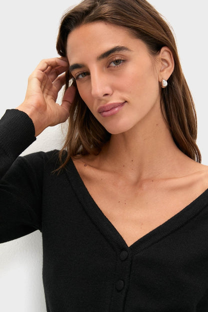 Black Off the Shoulder Stevens Sweater