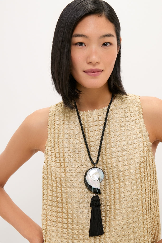 Black Nautilus Necklace