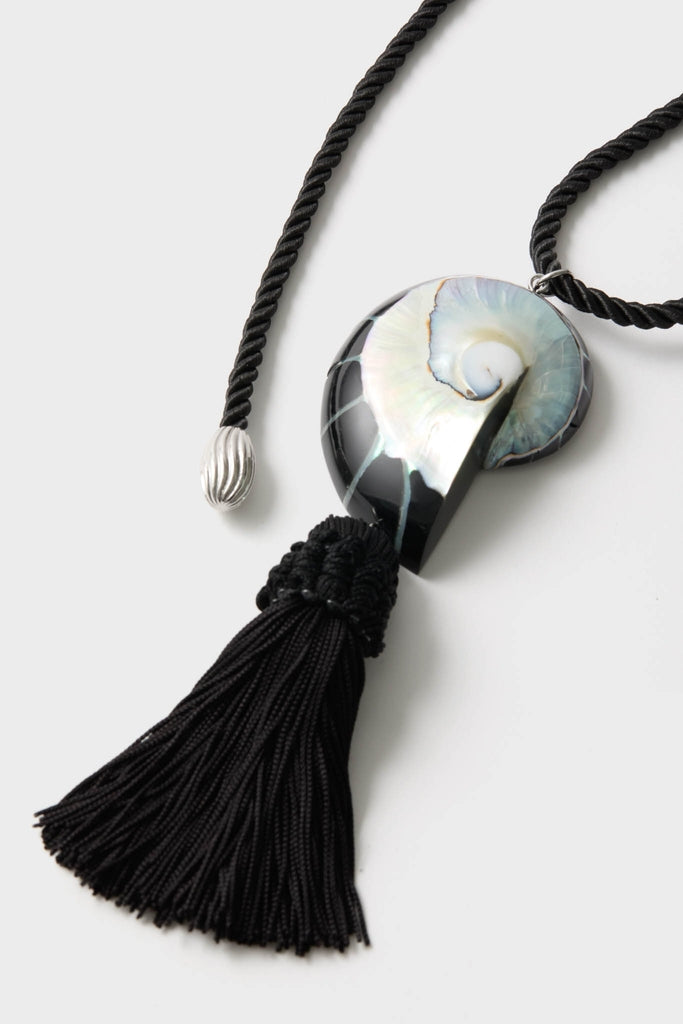 Black Nautilus Necklace