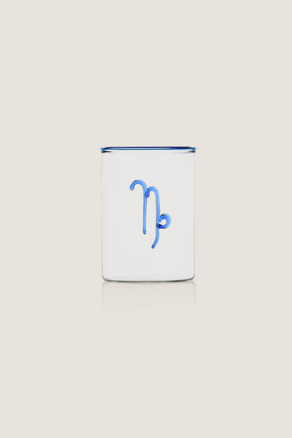 Blue Capricorn Lowball Glass (Set of 2)