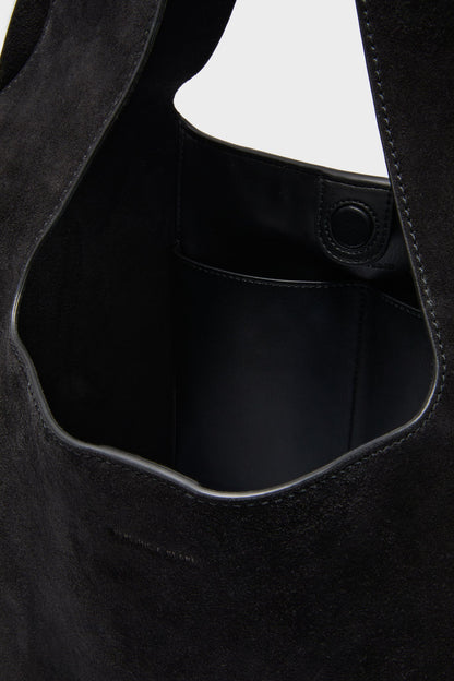 Black Suede Veronica Beard Sling Bag