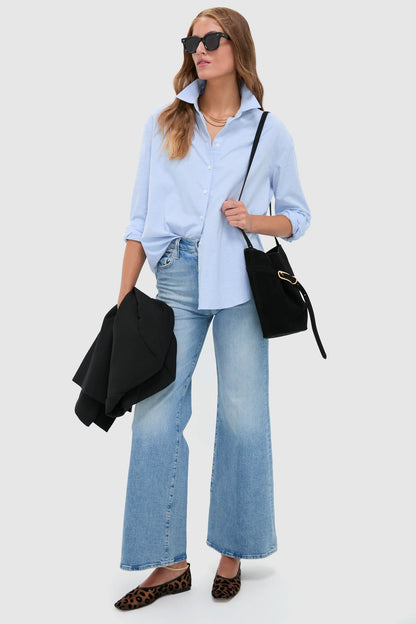 Black Suede Belted Bucket Bag