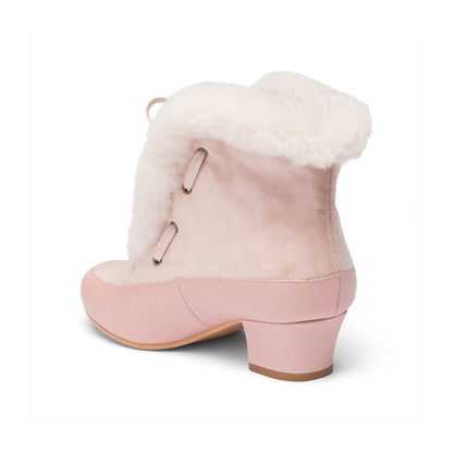 Alpen Retro Winter Booties (Candy Pink/Ivory)