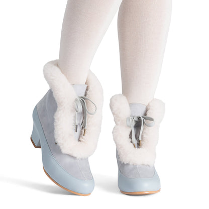 Alpen Retro Winter Booties (Sky Blue/Ivory)