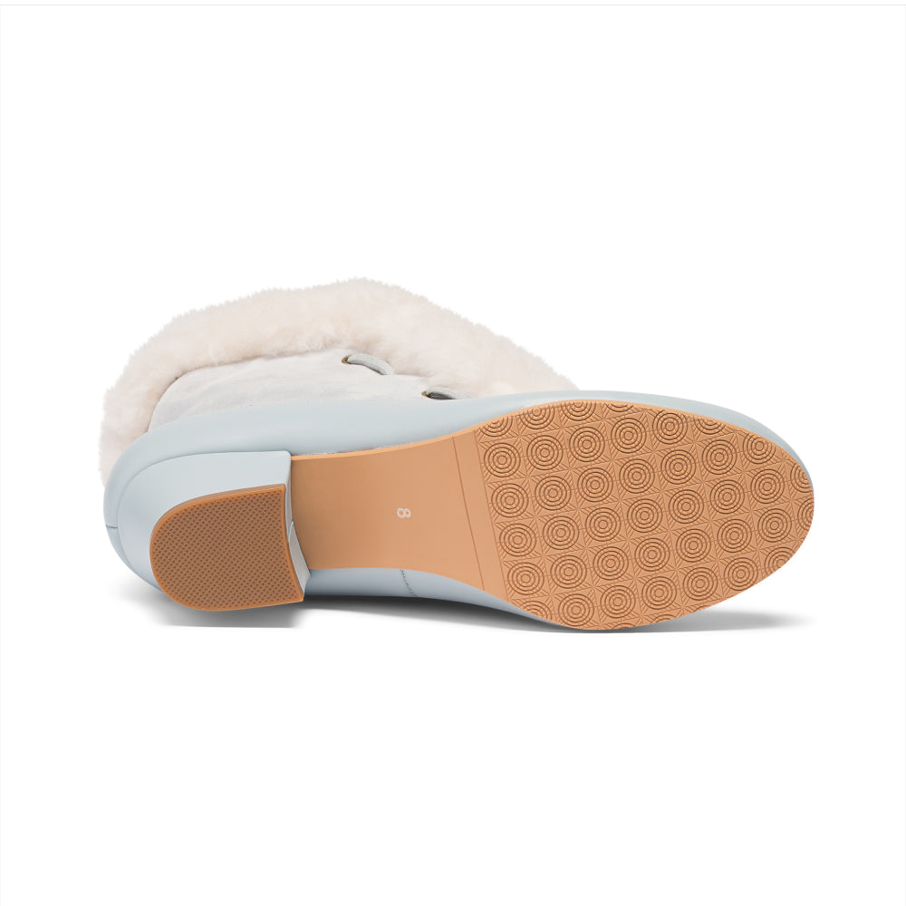 Alpen Retro Winter Booties (Sky Blue/Ivory)