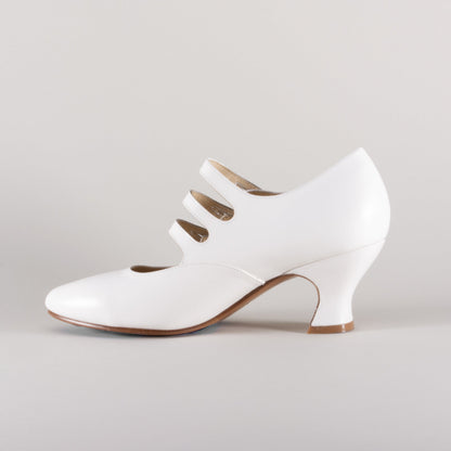 Bellatrix Edwardian Shoes (Soft Ivory)