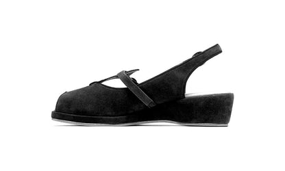 Betty Vintage Sandals (Navy Blue Suede)
