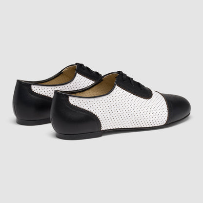 Beverly Sporting Flats (Black/Soft White)