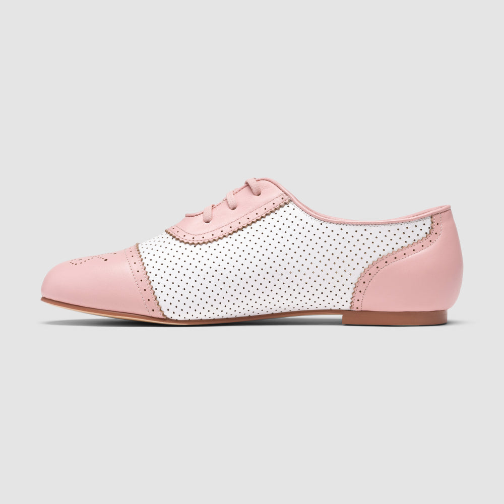 Beverly Sporting Flats (Pink/Soft White)