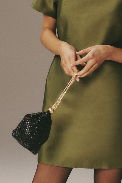 Black Rue Wristlet