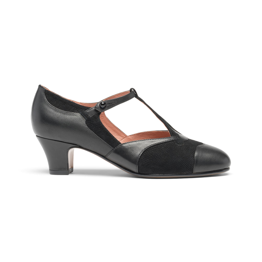 Doris 1920s Pumps (Black)