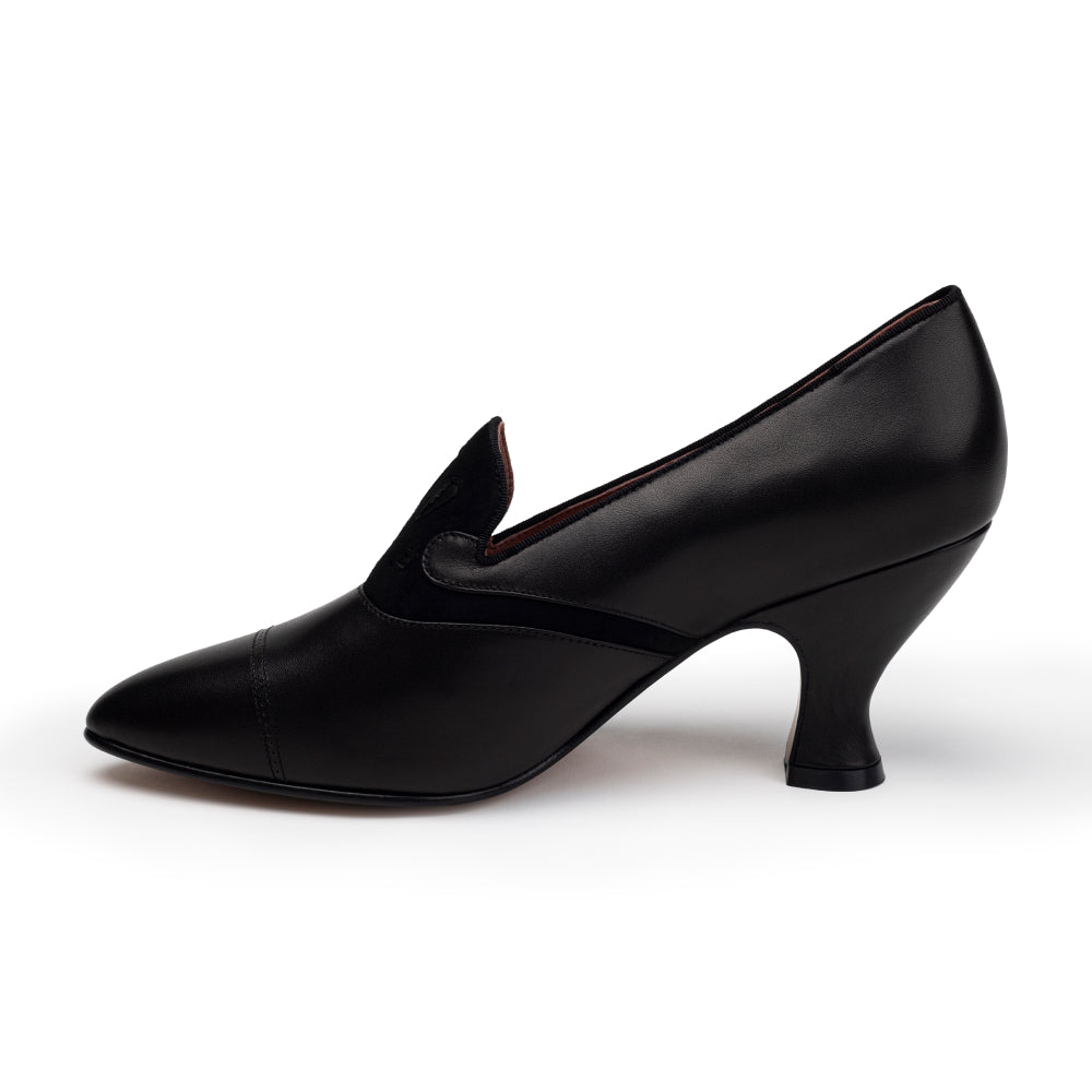 Elsie Edwardian Pumps (Black)