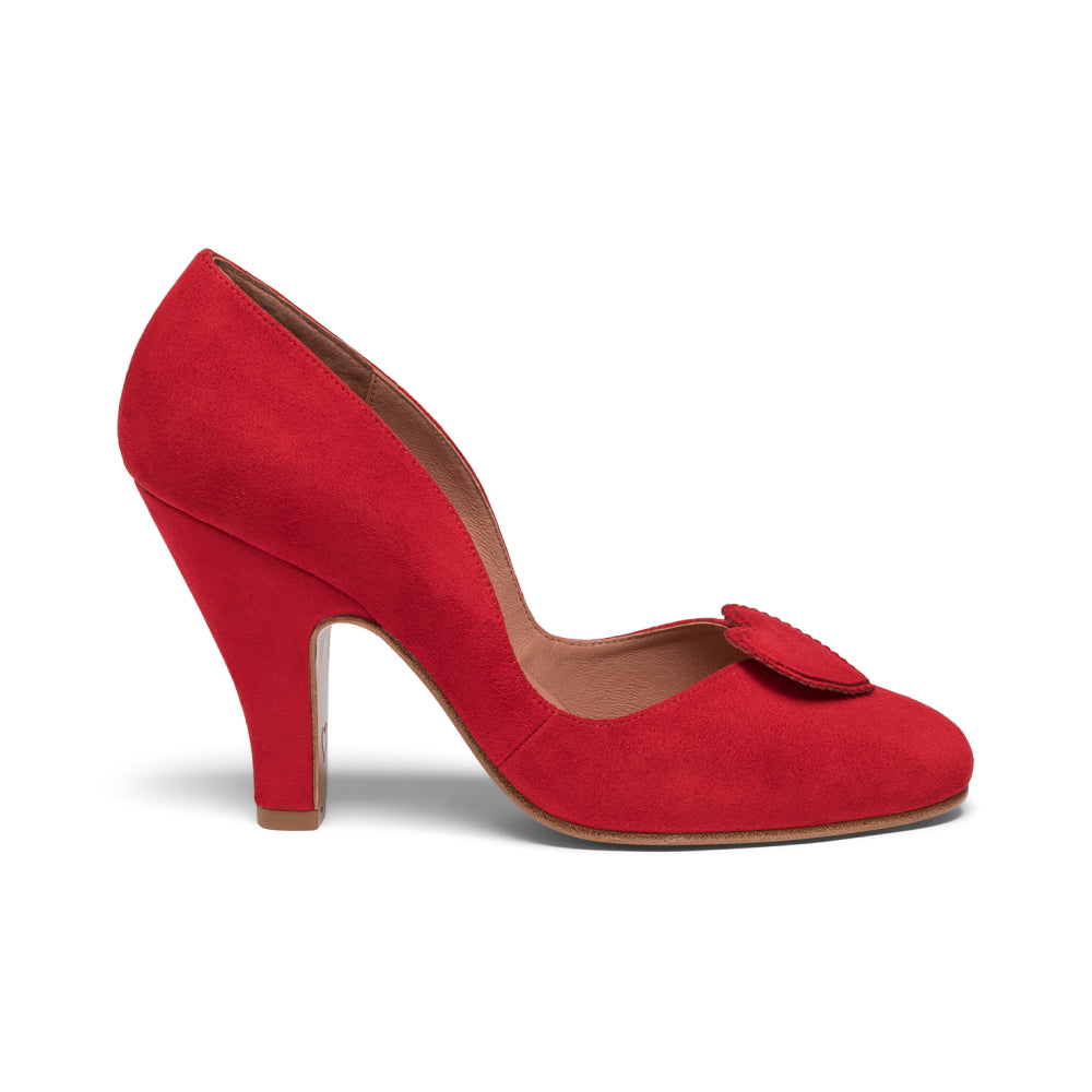 Ginger Vintage Pumps (Crimson Suede)