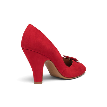 Ginger Vintage Pumps (Crimson Suede)