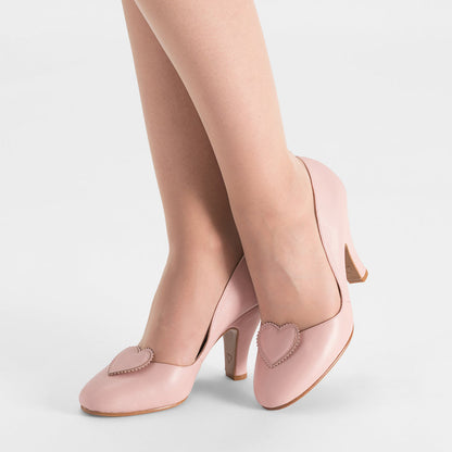 Ginger Vintage Pumps (Pink)