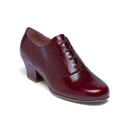 Gretel Vintage Oxfords (Burgundy)