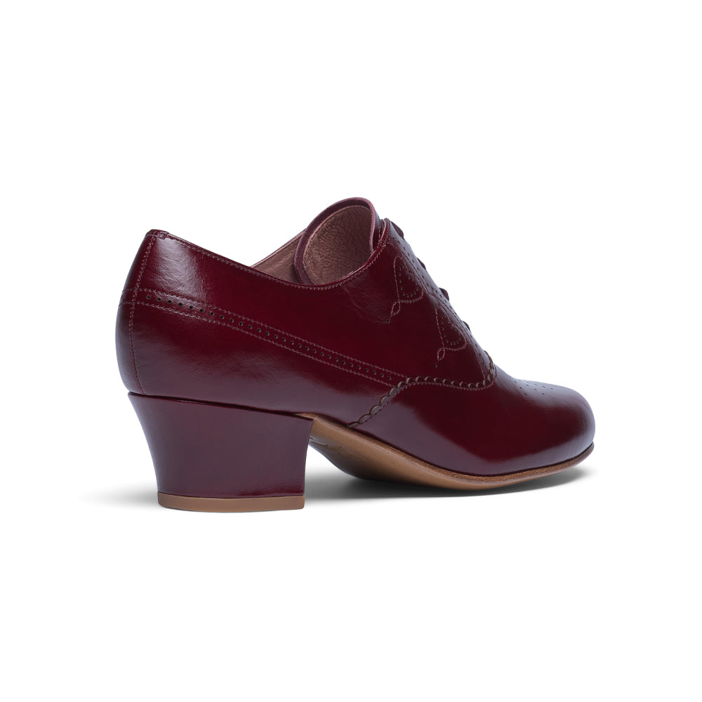 Gretel Vintage Oxfords Wide (Burgundy)