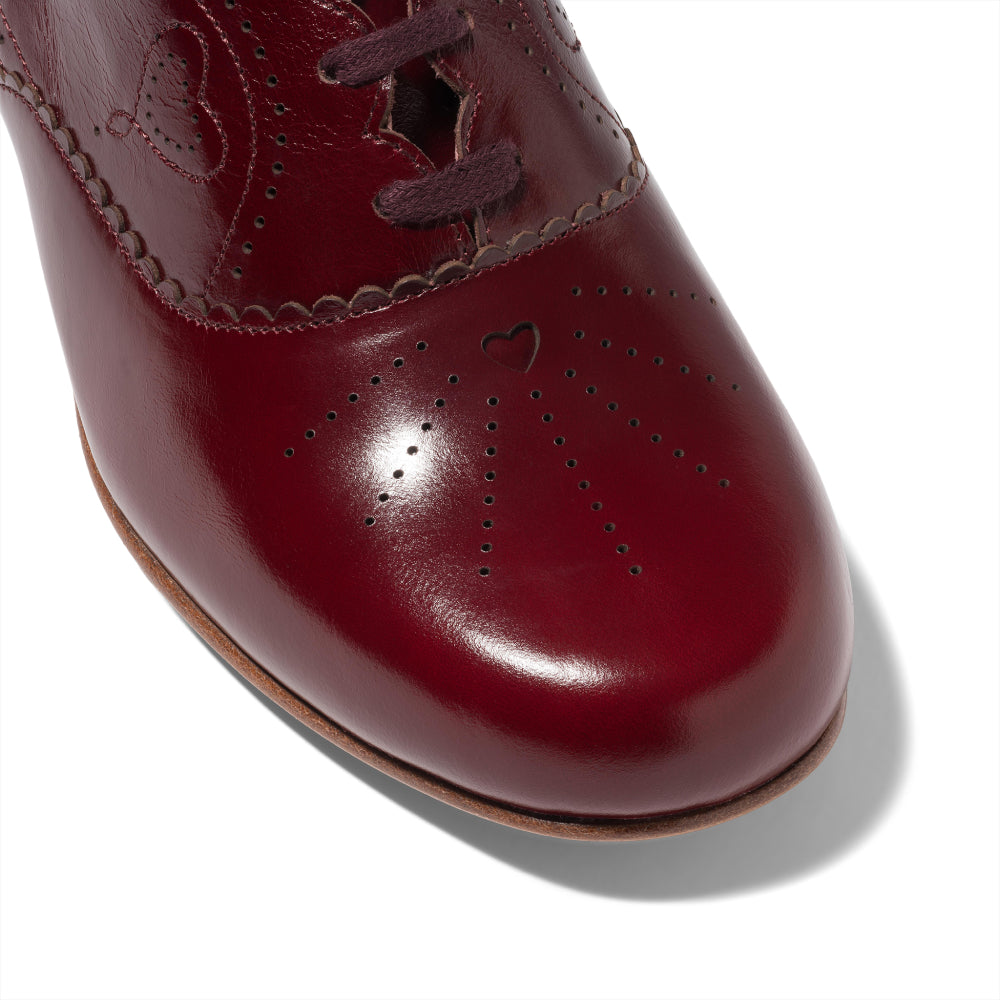 Gretel Vintage Oxfords (Burgundy)