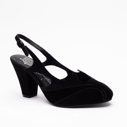 Kathryn Vintage Slingbacks (Dark Shadow)