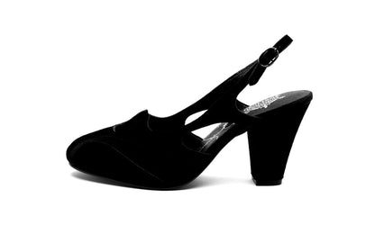 Kathryn Vintage Slingbacks (Dark Shadow)