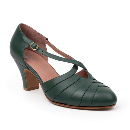 Melrose Vintage Pumps (Evergreen)