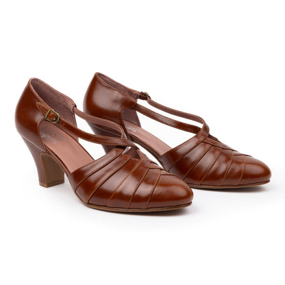 Melrose Vintage Pumps (Walnut)