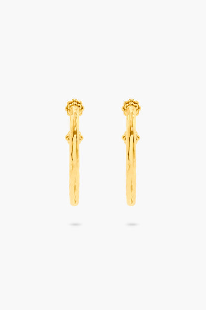 Berry Medium Hoop Earrings
