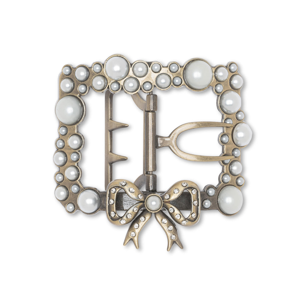 Pearl Buckles (Antique Gold)