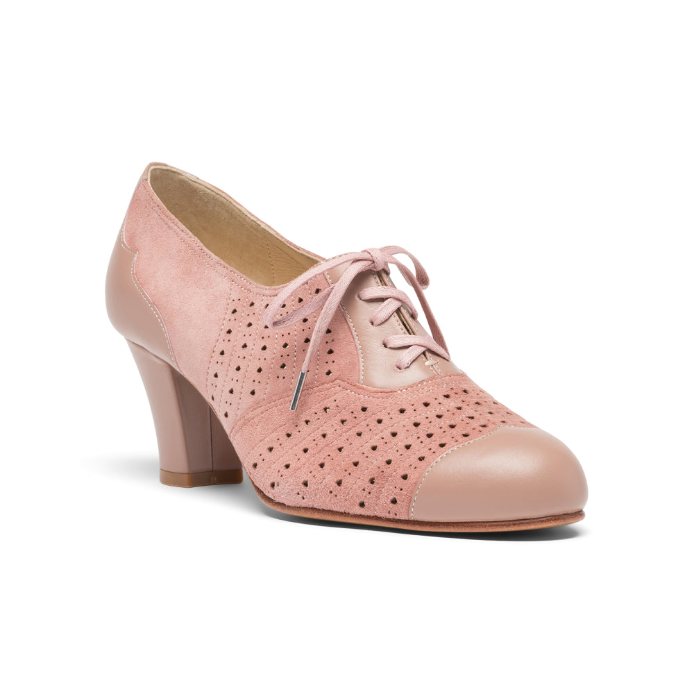 Rita Vintage Oxfords Wide (Blush Pink)