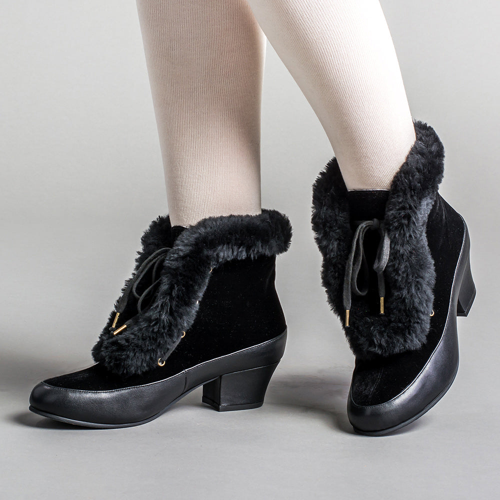 Alpen Retro Winter Booties (Black)