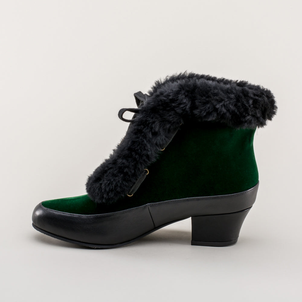 Alpen Retro Winter Booties (Emerald/Black)