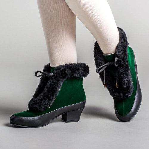 Alpen Retro Winter Booties (Emerald/Black)