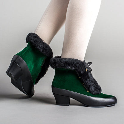 Alpen Retro Winter Booties (Emerald/Black)