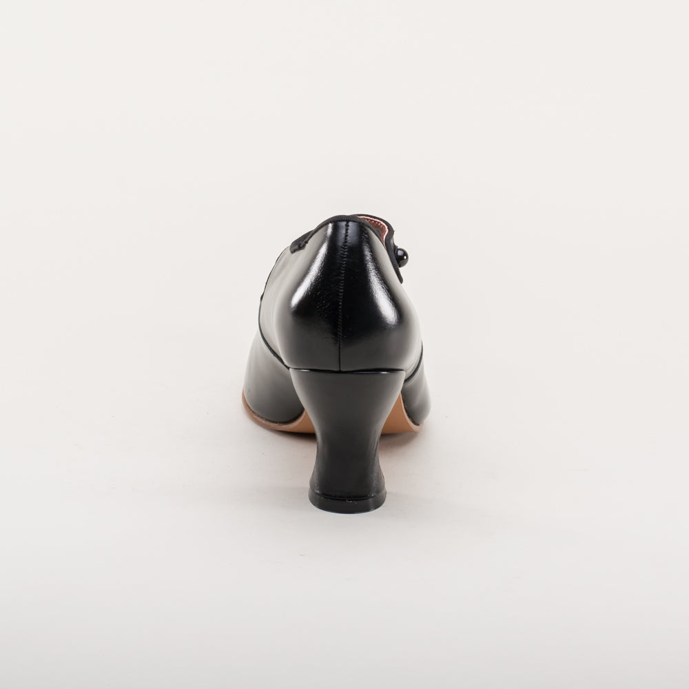Anna May 1920s Mary Jane High Heels (Black)