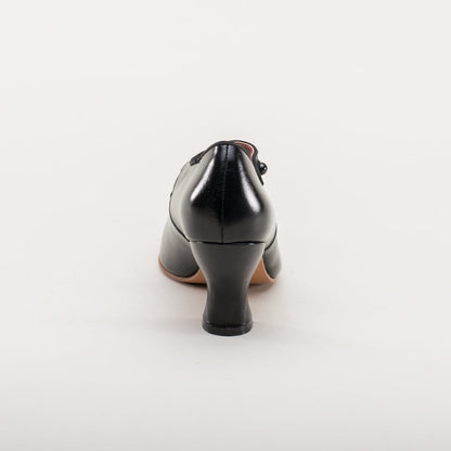 Anna May 1920s Mary Jane High Heels (Black)