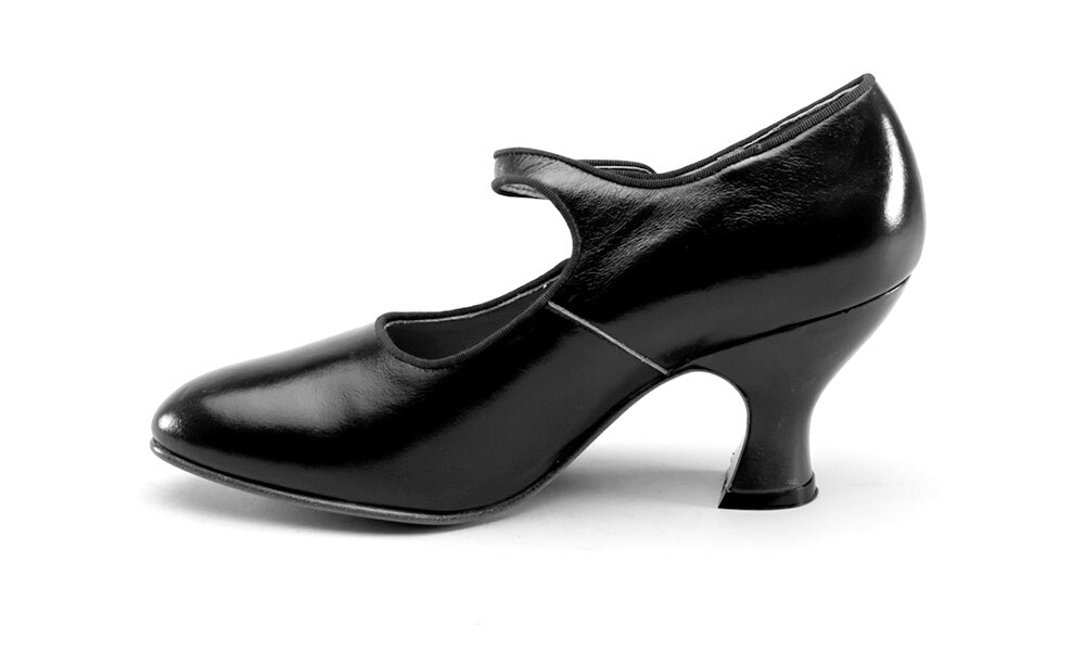 Anna May 1920s Mary Jane High Heels (Oxblood)