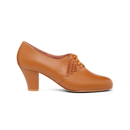 PRE-ORDER Annette Vintage Oxfords Wide (Caramel)