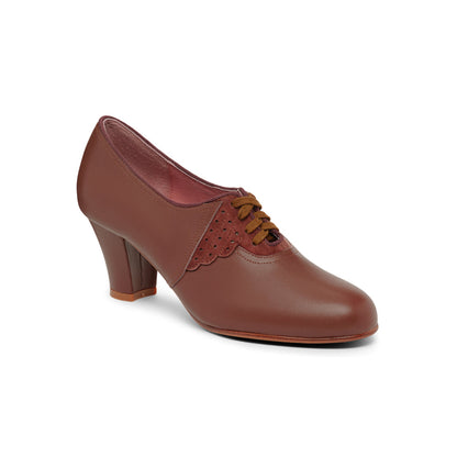 PRE-ORDER Annette Vintage Oxfords (Chestnut)