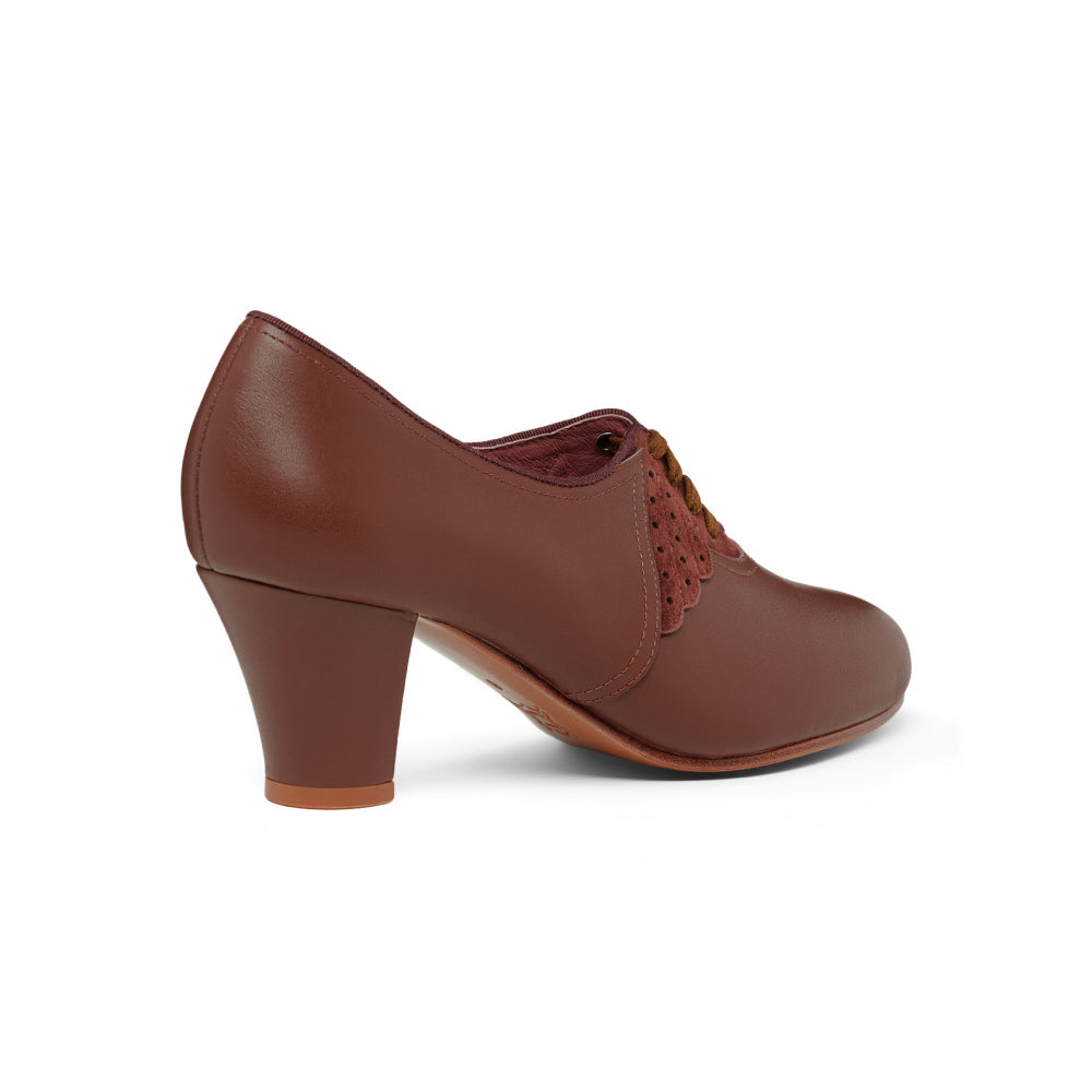 PRE-ORDER Annette Vintage Oxfords (Chestnut)