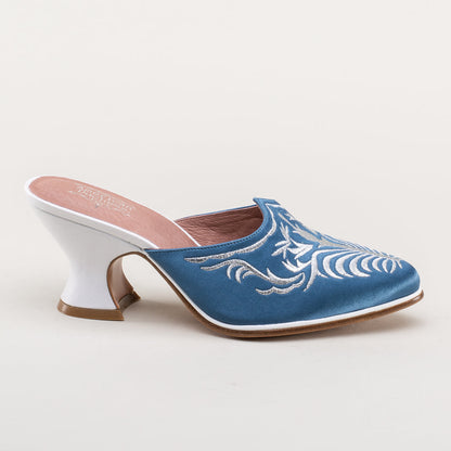 Antoinette 18th Century Mules (French Blue)