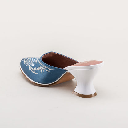 Antoinette 18th Century Mules (French Blue)