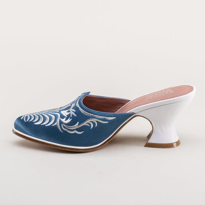 Antoinette 18th Century Mules (French Blue)