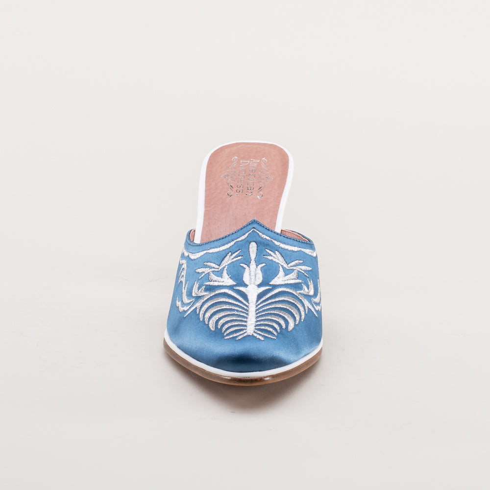 Antoinette 18th Century Mules (French Blue)