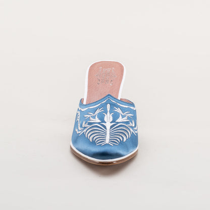 Antoinette 18th Century Mules (French Blue)