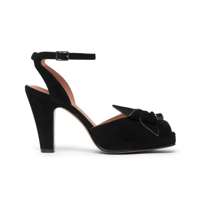 Ava Vintage Platforms (Black)