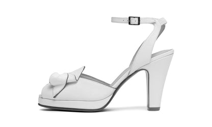 Ava Vintage Platforms (Soft White)