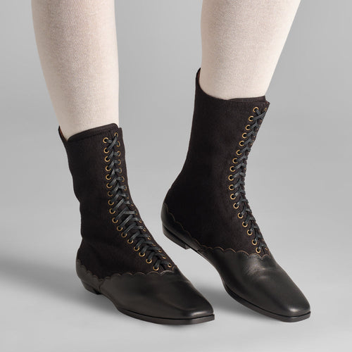 PRE-ORDER Balmoral Boots Wide (Black)